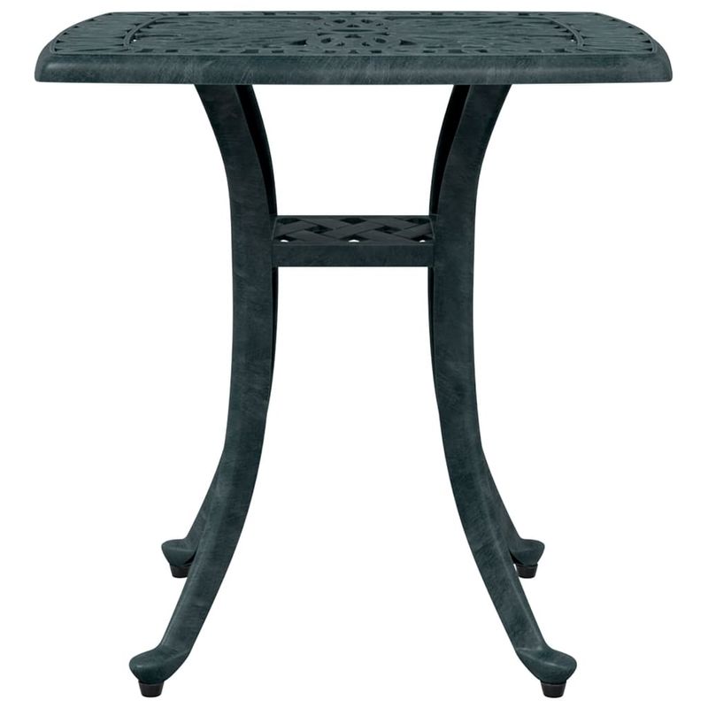 Casa si Gradina - Gradina si terasa - Mobilier exterior - Mese gradina - Masa de gradina, verde, 53x53x53 cm, aluminiu turnat - Infinity.ro
