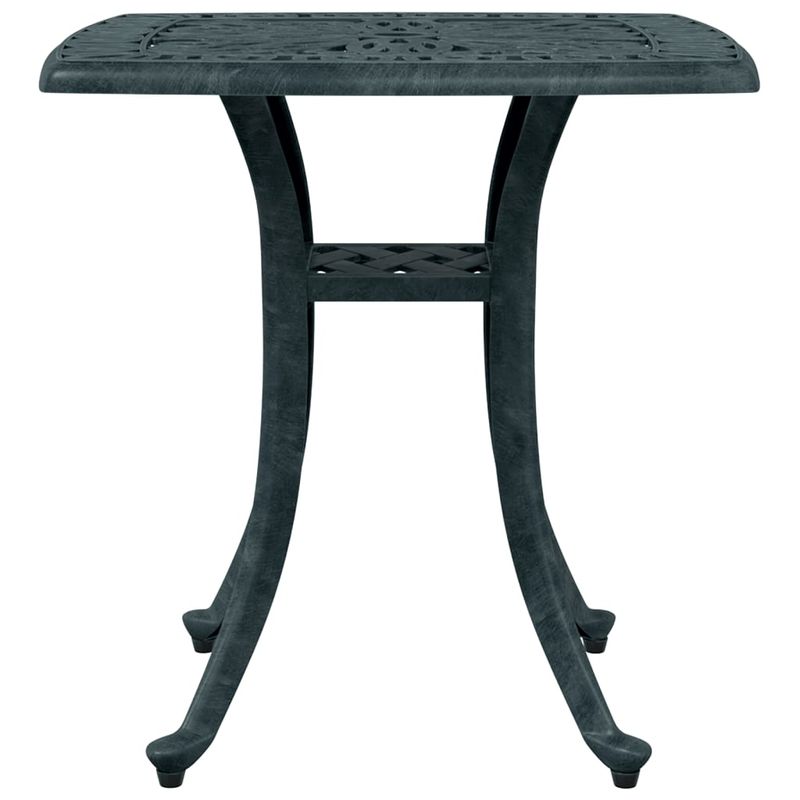Casa si Gradina - Gradina si terasa - Mobilier exterior - Mese gradina - Masa de gradina, verde, 53x53x53 cm, aluminiu turnat - Infinity.ro