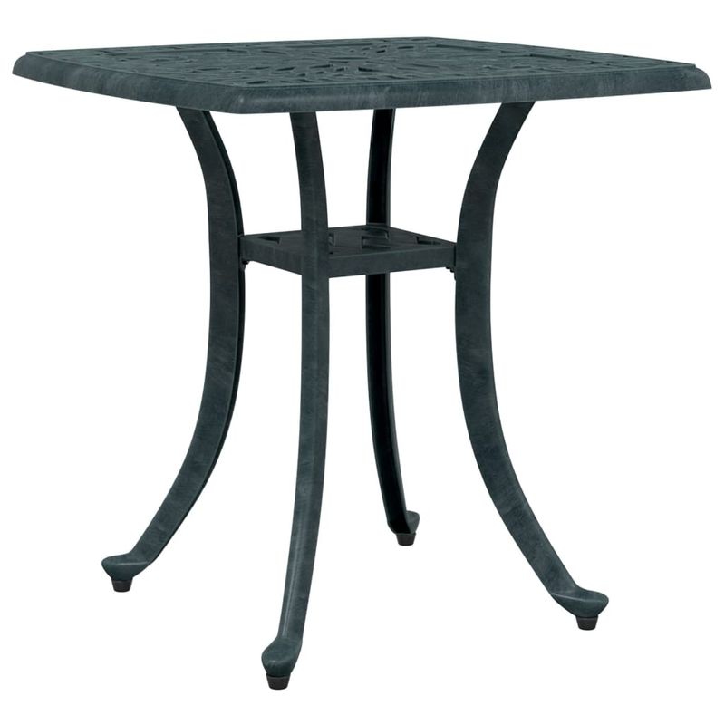 Casa si Gradina - Gradina si terasa - Mobilier exterior - Mese gradina - Masa de gradina, verde, 53x53x53 cm, aluminiu turnat - Infinity.ro