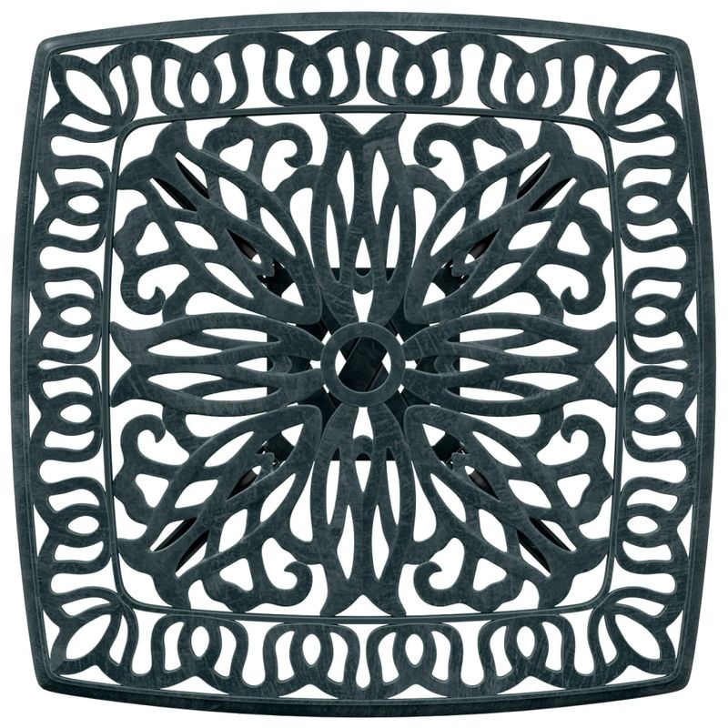 Casa si Gradina - Gradina si terasa - Mobilier exterior - Mese gradina - Masa de gradina, verde, 53x53x53 cm, aluminiu turnat - Infinity.ro