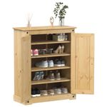 Casa si Gradina - Mobilier - Organizare si depozitare - Organizator incaltaminte - Dulap pantofi "Corona", 86x38,5x108 cm, lemn masiv de pin - Infinity.ro