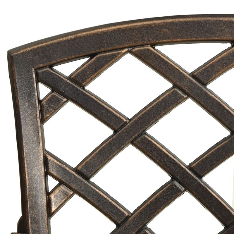 Casa si Gradina - Gradina si terasa - Mobilier exterior - Seturi mobila gradina - Set mobilier de gradina, 5 piese, bronz, aluminiu turnat - Infinity.ro