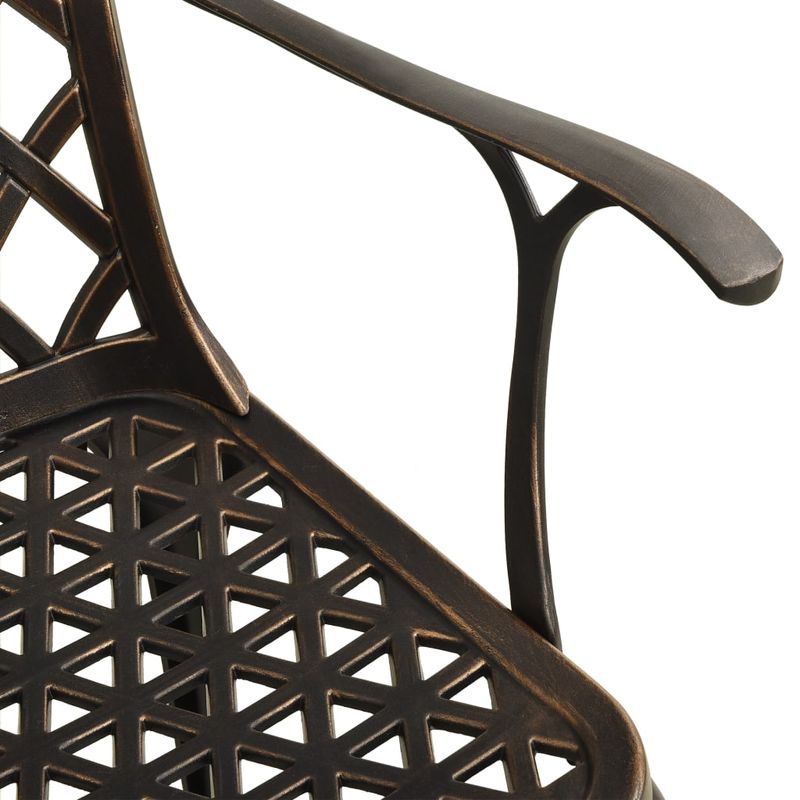 Casa si Gradina - Gradina si terasa - Mobilier exterior - Seturi mobila gradina - Set mobilier de gradina, 5 piese, bronz, aluminiu turnat - Infinity.ro
