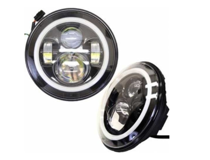 Set faruri rotunde 7 inch, 18 cm, universale compatibile auto sau utilaj