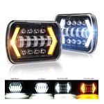 Auto si Moto - Piese auto si accesorii - Caroserie - Faruri, stopuri si proiectoare - Set faruri led 5x7 inch semnalizare sageti - Infinity.ro