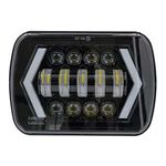 Auto si Moto - Piese auto si accesorii - Caroserie - Faruri, stopuri si proiectoare - Set faruri led 5x7 inch semnalizare sageti - Infinity.ro