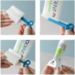 Casa si Gradina - Sanitare - Suporturi si accesorii baie - Dispensere - Dispenser tuburi cosmetice si pasta de dinti, plastic, 5,5 x 4 cm, alb - Infinity.ro