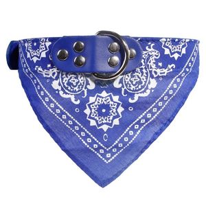 Zgarda caini si pisici cu bandana, esarfa, 39 x 1.5 cm, clopotel, albastru