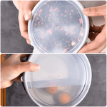 Casa si Gradina - Bucatarie si vesela - Vesela si tacamuri - Farfurii si boluri - Set 5 boluri cu capac, otel inoxidabil si capac din plastic flexibil, argintiu - Infinity.ro