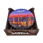 Casa si Gradina - Bucatarie si vesela - Vesela si tacamuri - Vesela pentru servire - Set 6 suport pahare in cutie rotunda, Ø9.4xh0.5 cm, EHA - Model 2 - Infinity.ro