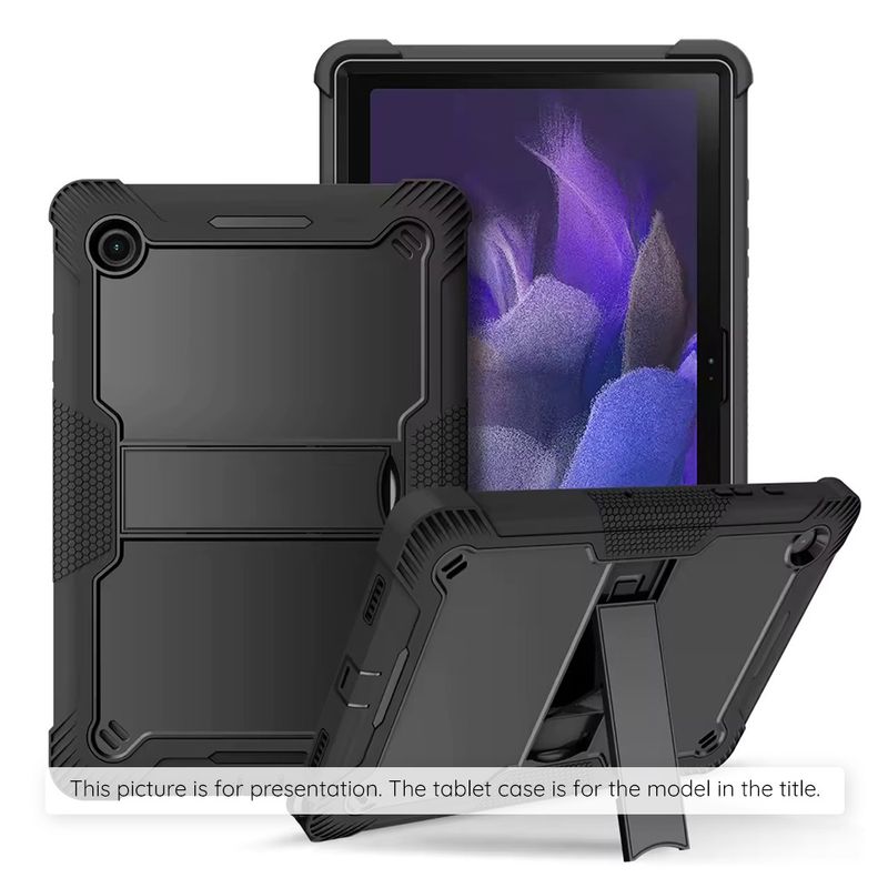 Laptop, Telefoane si Tablete - Tablete si accesorii tablete - Accesorii Tablete - Huse tablete - Husa pentru Samsung Galaxy Tab A9 + Folie - Techsuit Rugged TabShell - Negru - Infinity.ro