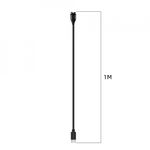 Laptop, Telefoane si Tablete - Wearables si gadgeturi - Gadgeturi - Accesorii SMART - Incarcator pentru Garmin Watch, USB-C, 5W, 1m - Techsuit (TGC2) - Negru - Infinity.ro