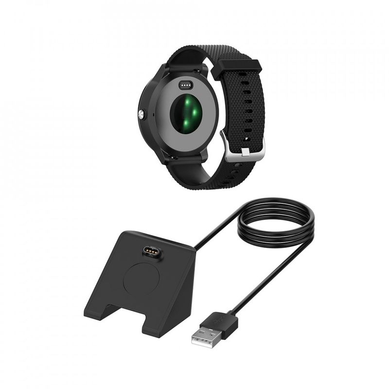 Laptop, Telefoane si Tablete - Wearables si gadgeturi - Gadgeturi - Accesorii SMART - Incarcator pentru Garmin Watch, USB, 5W, 1m - Techsuit (TGC3) - Negru - Infinity.ro