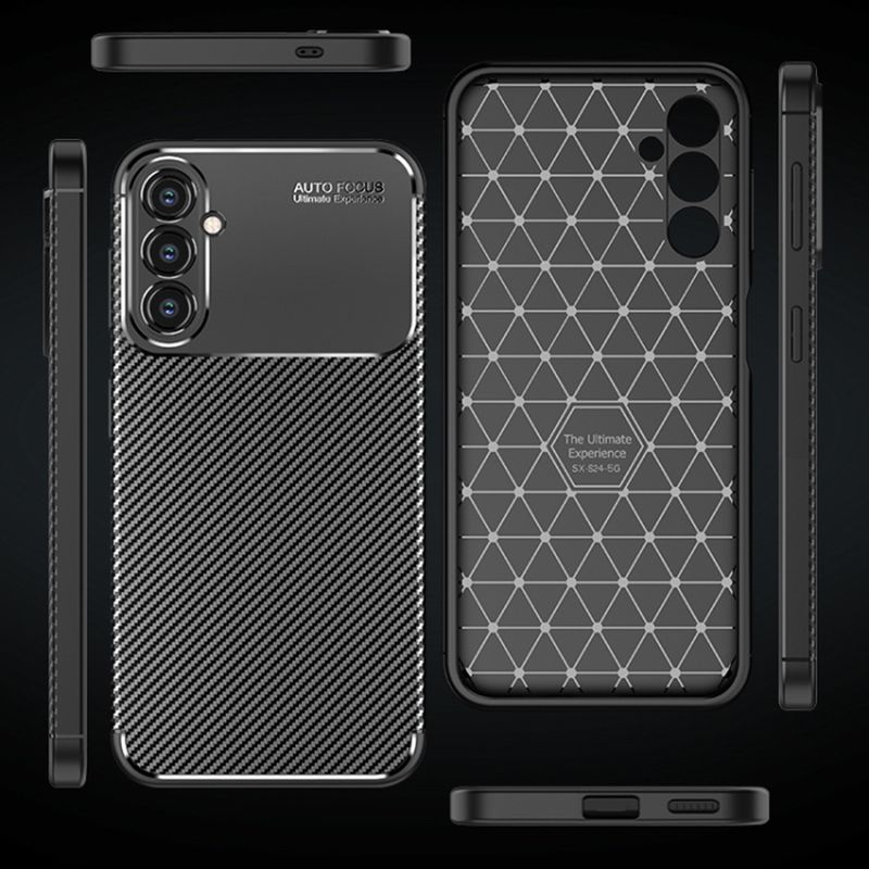 Laptop, Telefoane si Tablete - Telefoane mobile si accesorii - Accesorii Telefoane - Huse telefoane - Husa pentru Samsung Galaxy S24 - Techsuit CarbonFiber - Negru - Infinity.ro