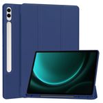 Laptop, Telefoane si Tablete - Tablete si accesorii tablete - Accesorii Tablete - Huse tablete - Husa pentru Samsung Galaxy Tab S9 FE Plus - Techsuit Flex Trifold - Albastru inchis - Infinity.ro