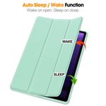 Laptop, Telefoane si Tablete - Tablete si accesorii tablete - Accesorii Tablete - Huse tablete - Husa pentru Samsung Galaxy Tab S9 FE - Techsuit Flex Trifold - Matcha Verde - Infinity.ro