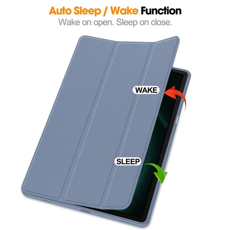 Laptop, Telefoane si Tablete - Tablete si accesorii tablete - Accesorii Tablete - Huse tablete - Husa pentru Samsung Galaxy Tab S9 FE Plus - Techsuit Flex Trifold - Albastru inchis - Infinity.ro