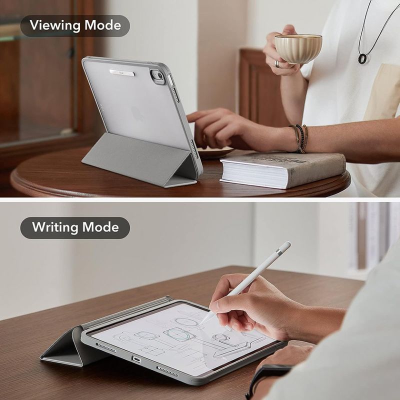 Laptop, Telefoane si Tablete - Tablete si accesorii tablete - Accesorii Tablete - Huse tablete - Husa pentru iPad 10 (2022) 10.9 - ESR Ascend Hybrid - Gri - Infinity.ro