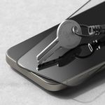 Laptop, Telefoane si Tablete - Telefoane mobile si accesorii - Accesorii Telefoane - Folii protectie telefoane - Folie pentru iPhone 15 Pro (set 2) - Ringke Easy Slide TempeRosu Glass - Transparent - Infinity.ro