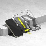 Laptop, Telefoane si Tablete - Telefoane mobile si accesorii - Accesorii Telefoane - Folii protectie telefoane - Folie pentru iPhone 15 Pro (set 2) - Ringke Easy Slide TempeRosu Glass - Transparent - Infinity.ro