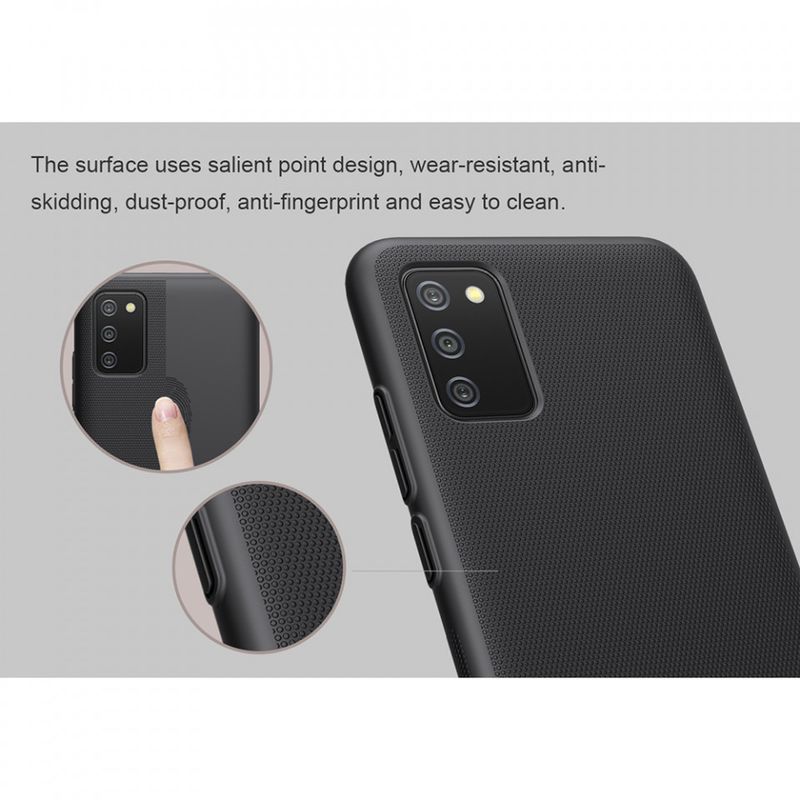 Laptop, Telefoane si Tablete - Telefoane mobile si accesorii - Accesorii Telefoane - Huse telefoane - Husa pentru Samsung Galaxy A02s - Nillkin Super Frosted Shield - Negru - Infinity.ro