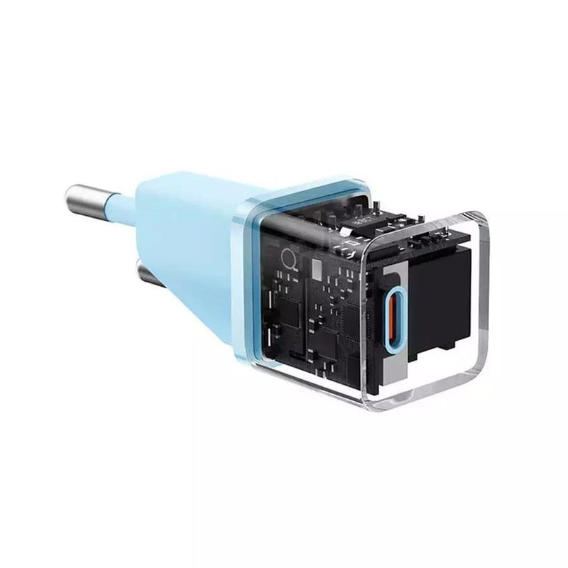 Laptop, Telefoane si Tablete - Telefoane mobile si accesorii - Accesorii Telefoane - Incarcatoare telefoane - Incarcator Type-C, Fast Charging, GaN, 20W - Baseus (CCGN050103) - Albastru - Infinity.ro
