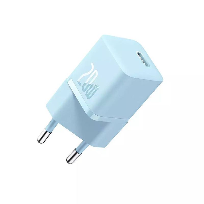 Laptop, Telefoane si Tablete - Telefoane mobile si accesorii - Accesorii Telefoane - Incarcatoare telefoane - Incarcator Type-C, Fast Charging, GaN, 20W - Baseus (CCGN050103) - Albastru - Infinity.ro