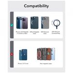 Laptop, Telefoane si Tablete - Telefoane mobile si accesorii - Accesorii Telefoane - Suport si docking telefoane - Suport de Birou Tip Portofel din Piele Ecologica - ESR Holder MagSafe HaloLock - Negru Sheepskin - Infinity.ro