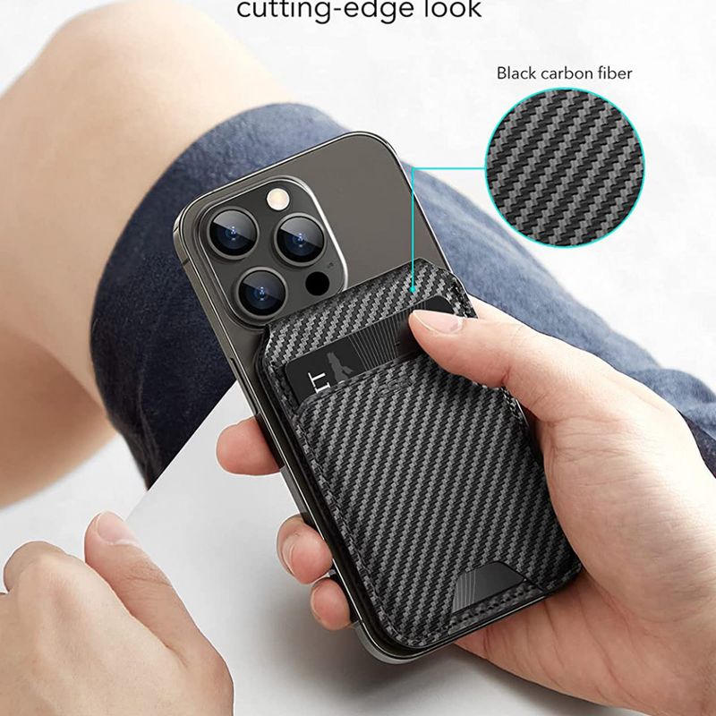 Laptop, Telefoane si Tablete - Telefoane mobile si accesorii - Accesorii Telefoane - Suport si docking telefoane - Suport de Birou Tip Portofel din Piele Ecologica - ESR Holder MagSafe HaloLock - Negru Sheepskin - Infinity.ro