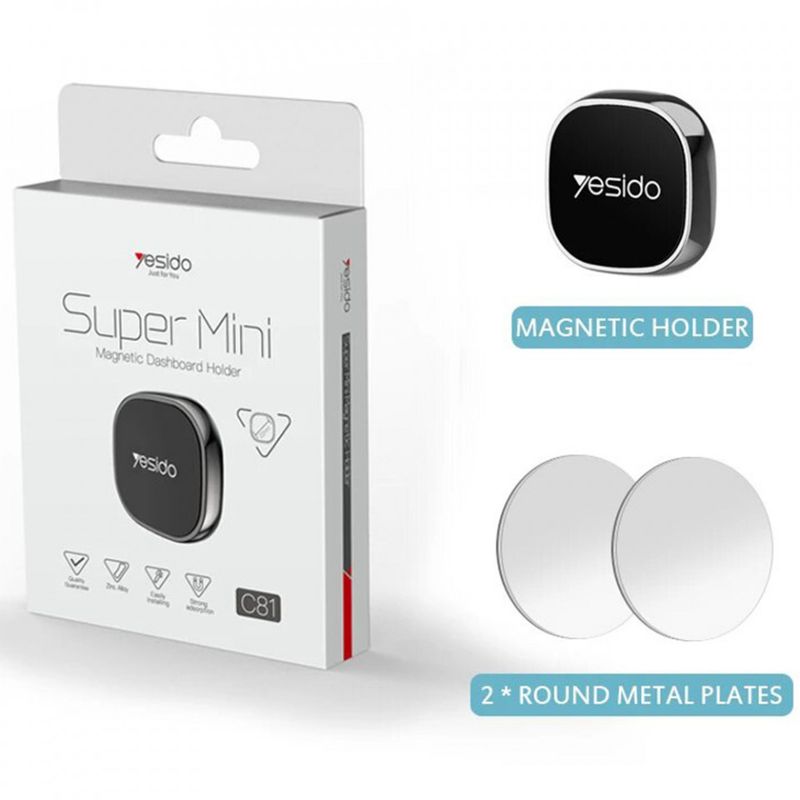 Laptop, Telefoane si Tablete - Telefoane mobile si accesorii - Accesorii Telefoane - Suport si docking telefoane - Suport Telefon Auto Magnetic pentru Bord - Yesido (C81) - Space Gri - Infinity.ro
