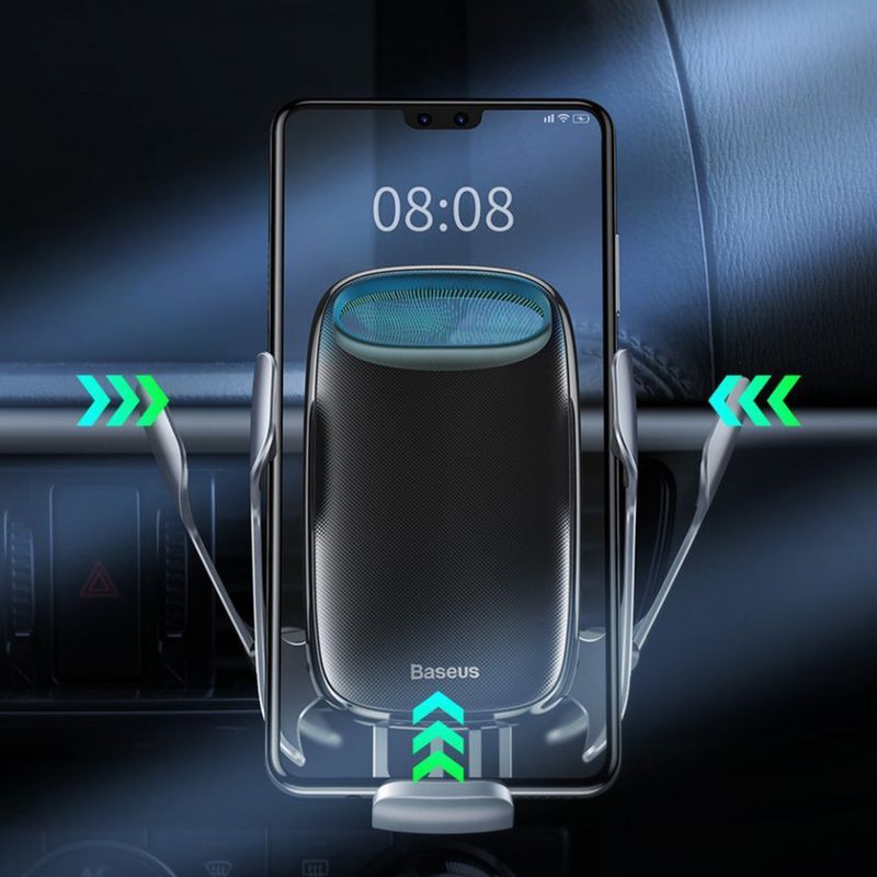 Laptop, Telefoane si Tablete - Telefoane mobile si accesorii - Accesorii Telefoane - Suport si docking telefoane - Suport Auto cu Incarcare Wireless 15W - Baseus (WXHW02-01) - Negru - Infinity.ro