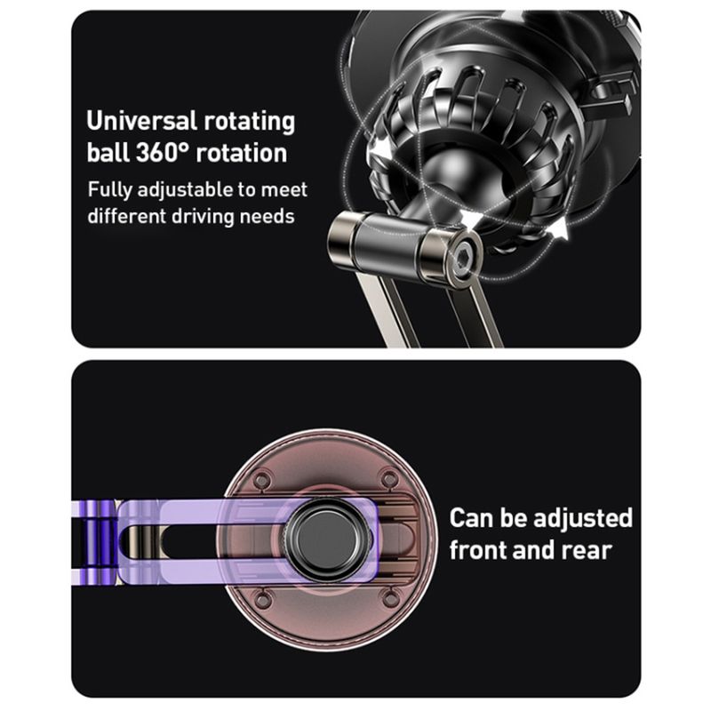 Laptop, Telefoane si Tablete - Telefoane mobile si accesorii - Accesorii Telefoane - Suport si docking telefoane - Suport auto, prindere bord - Yesido (C198) - Gri - Infinity.ro