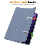 Laptop, Telefoane si Tablete - Tablete si accesorii tablete - Accesorii Tablete - Huse tablete - Husa pentru Samsung Galaxy Tab S9 FE - Techsuit Flex Trifold - Gri - Infinity.ro