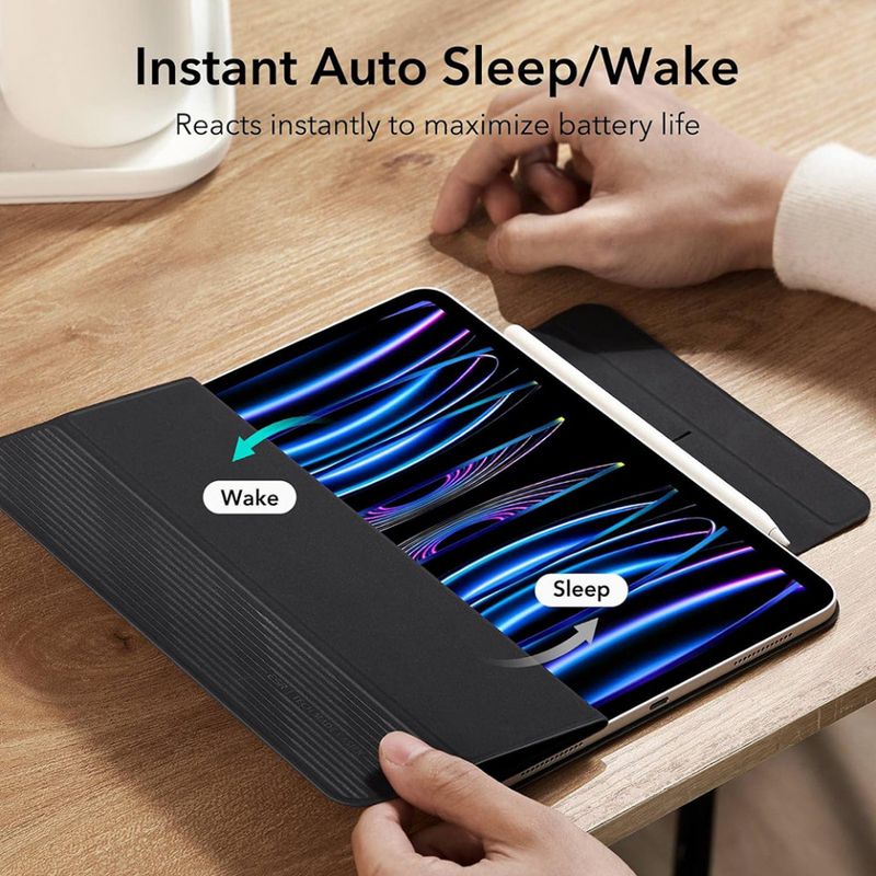 Laptop, Telefoane si Tablete - Tablete si accesorii tablete - Accesorii Tablete - Huse tablete - Husa pentru iPad Pro 11 (2018 / 2020 / 2021 / 2022) - ESR Rebound Magnetic - Negru - Infinity.ro