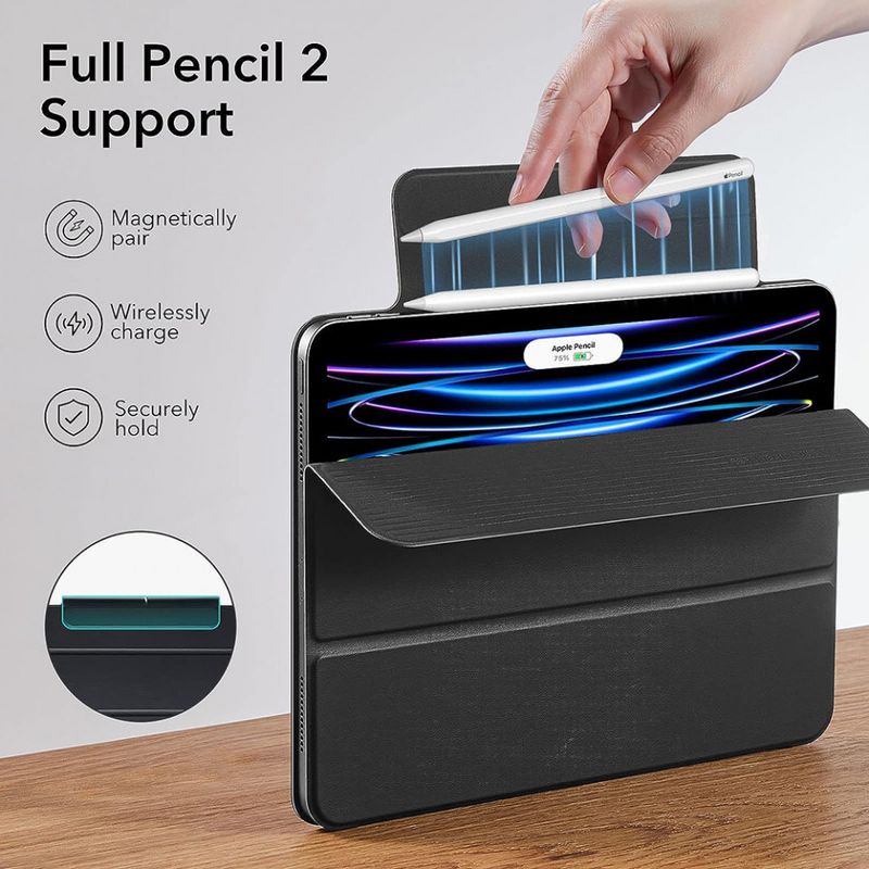Laptop, Telefoane si Tablete - Tablete si accesorii tablete - Accesorii Tablete - Huse tablete - Husa pentru iPad Pro 11 (2018 / 2020 / 2021 / 2022) - ESR Rebound Magnetic - Negru - Infinity.ro