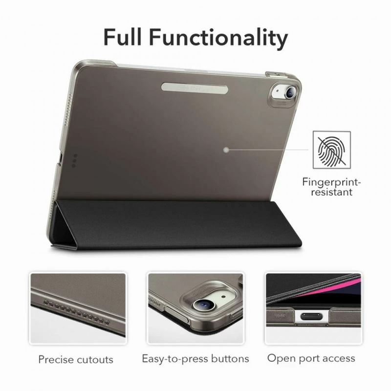 Laptop, Telefoane si Tablete - Tablete si accesorii tablete - Accesorii Tablete - Huse tablete - Husa pentru iPad Air 4 (2020) / Air 5 (2022) / Air 6 (2024) - ESR Ascend Trifold - Gri - Infinity.ro