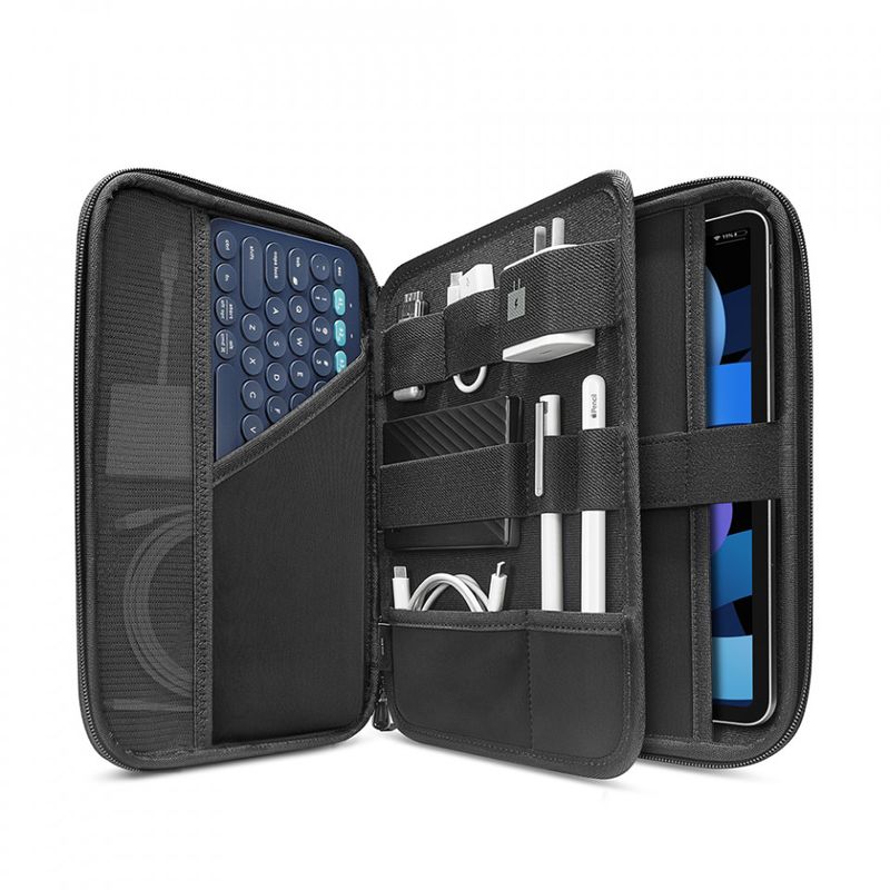 Laptop, Telefoane si Tablete - Tablete si accesorii tablete - Accesorii Tablete - Huse tablete - Geanta pentru iPad Pro 11 (2018 / 2020 / 2021 / 2022) - Tomtoc FancyCase Plus (B06A2G2) - Gri - Infinity.ro