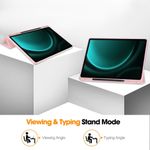 Laptop, Telefoane si Tablete - Tablete si accesorii tablete - Accesorii Tablete - Huse tablete - Husa pentru Samsung Galaxy Tab S9 FE Plus - Techsuit Flex Trifold - Roz - Infinity.ro