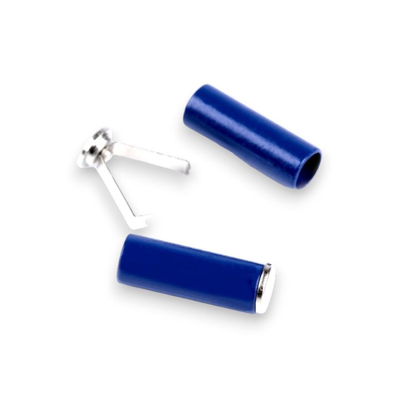 Casa si Gradina - Decoratiuni - DIY - Articole mercerie - Set 2 capete metalice cu sigurante pentru snur Crisalida, 5 mm, Albastru - Infinity.ro
