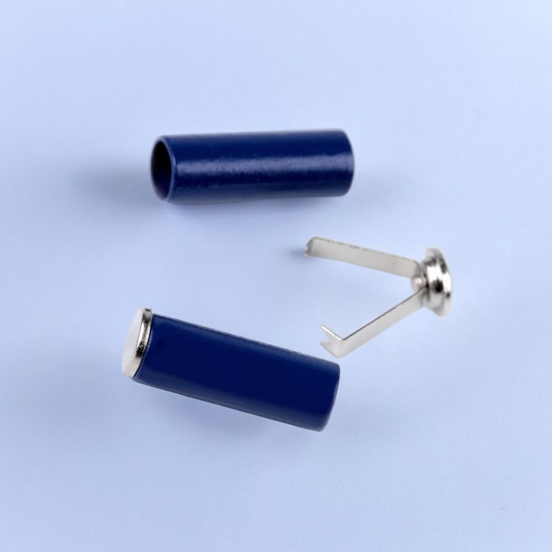 Casa si Gradina - Decoratiuni - DIY - Articole mercerie - Set 2 capete metalice cu sigurante pentru snur Crisalida, 5 mm, Albastru - Infinity.ro