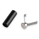 Casa si Gradina - Decoratiuni - DIY - Articole mercerie - Set 2 capete metalice cu sigurante pentru snur Crisalida, 5 mm, Negru - Infinity.ro