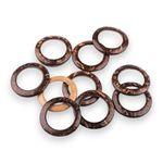 Casa si Gradina - Decoratiuni - Obiecte decorative - Accesorii decorative - Set 10 inele decorative din cocos Crisalida®, diametru 50 mm, Natur - Infinity.ro