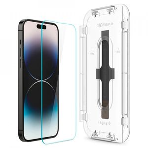 Folie pentru iPhone 14 Pro Max (set 2) - Spigen Glas.tR EZ FIT - Clear