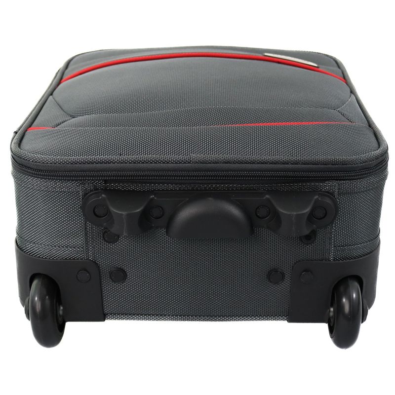 Sport si Outdoor - Articole de voiaj - Trolere - Troler Carla Gri cu Rosu 40x30x15cm - Infinity.ro
