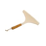 Market - Curatenie si intretinere casa - Produse bucatarie - Lavete si bureti - Racleta cu maner din lemn, Natur, 23x23cm - Infinity.ro