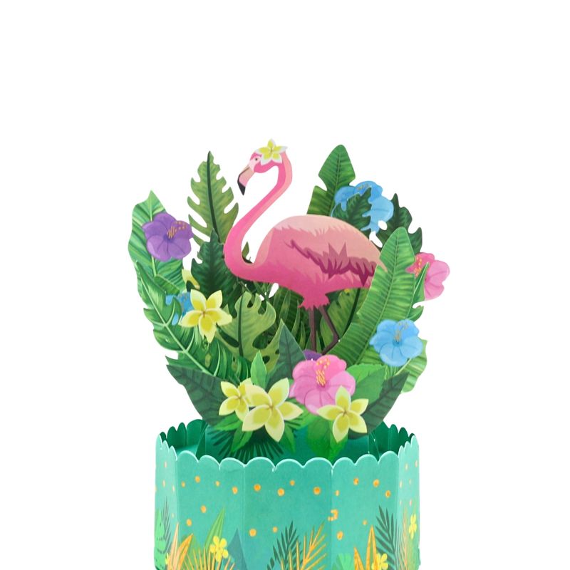 Market - Cadouri - Felicitari - Decoratiune din hartie Magic Pop-Ups Flamingo - Infinity.ro