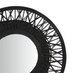 Casa si Gradina - Decoratiuni - Oglinzi - Oglinda cadru bambus rotund negru 56cm - Infinity.ro