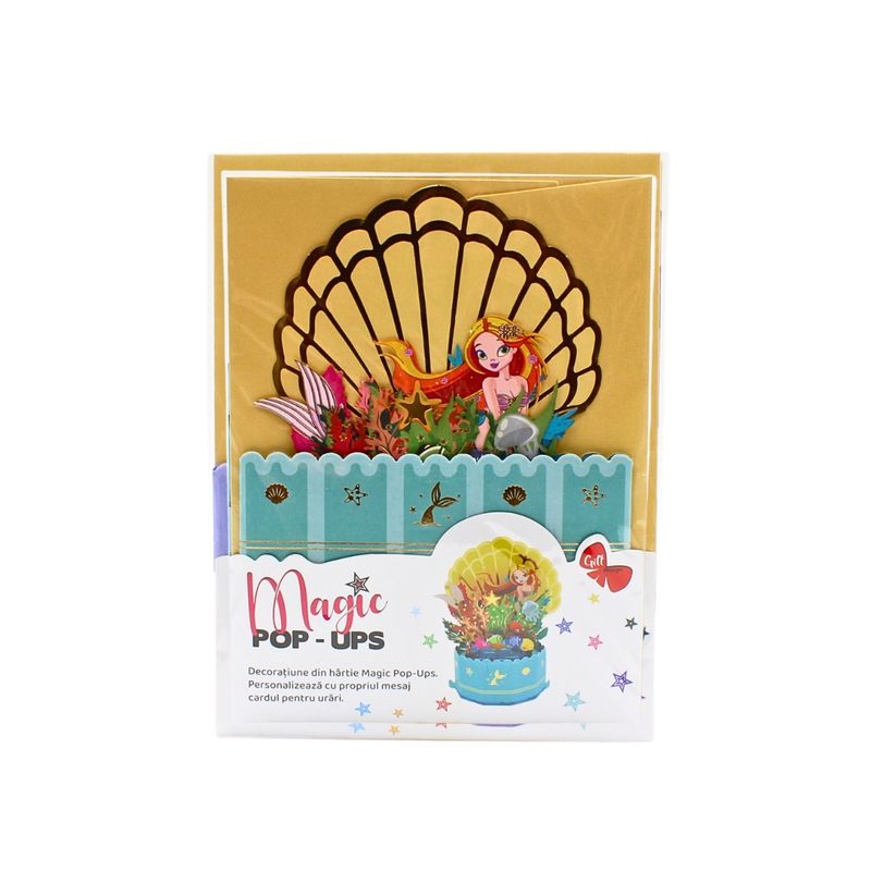 Market - Cadouri - Felicitari - Decoratiune din hartie Magic Pop-Ups Sirena - Infinity.ro