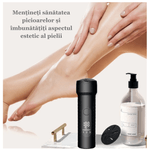Ingrijire personala si Cosmetice - Manichiura si pedichiura - Pile cosmetice - Pila electrica pentru talpi si calcaie cu set de accesorii ESPRODYS, Incarcare USB, Indepartare piele moarta, negru - Infinity.ro