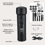 Ingrijire personala si Cosmetice - Manichiura si pedichiura - Pile cosmetice - Pila electrica pentru talpi si calcaie cu set de accesorii ESPRODYS, Incarcare USB, Indepartare piele moarta, negru - Infinity.ro